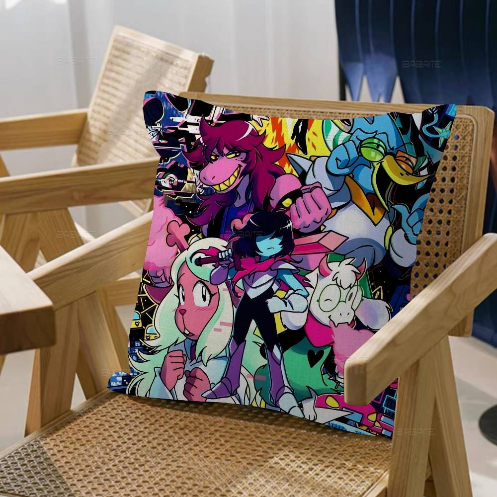 

Игровая наволочка Deltarune, дюймы, декор фермерского дома, домашние наволочки для диванных подушек для украшения 12x12Inch