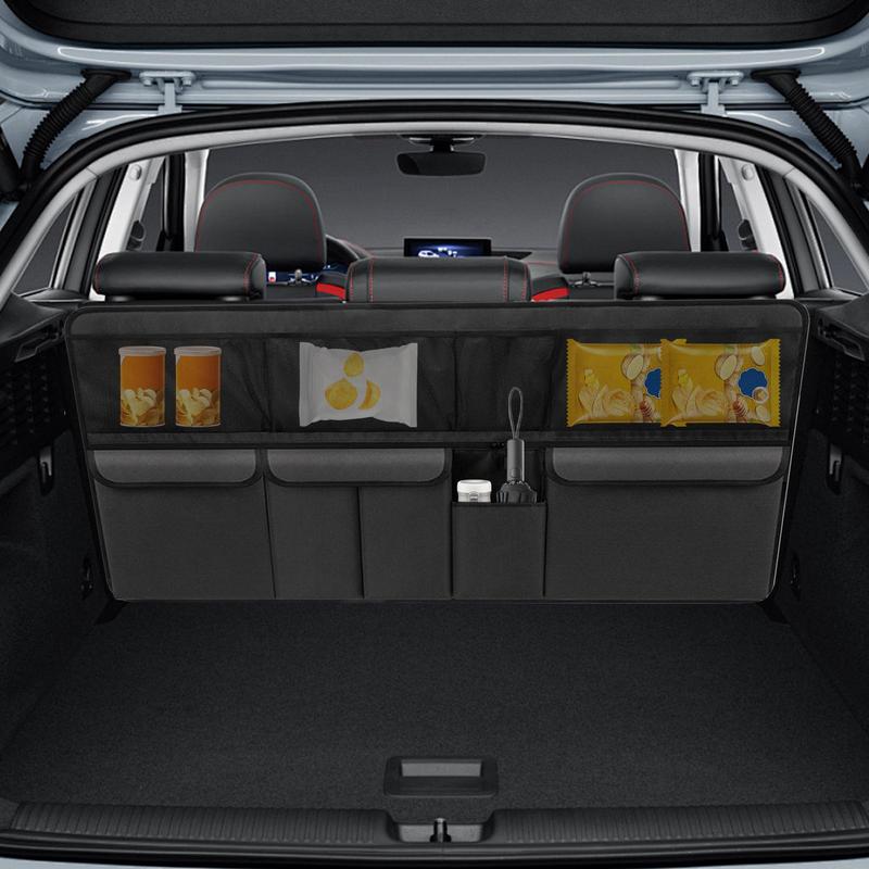Trunk Organizer Road Trip Cargo Storage Bag Large Waterproof Trunk Organizer With Multiple Dividers For Diaper Snack Tool Shoe