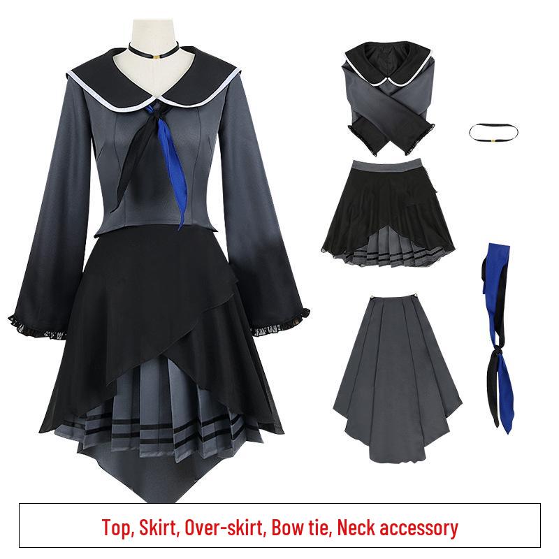 

Красочная сцена: Костюм для косплея Хатсунэ Мику - Мидзуки Лолита Полный комплект Medium