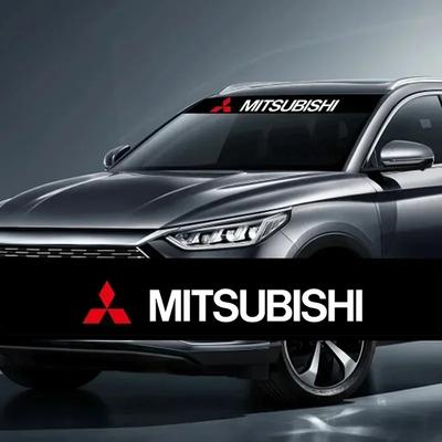Nowa Dekoracyjna Naklejka na Szybę Przednią Samochodu Do Outlander Lancer 10 9 ASX RALLIART Eclipse L200 Pajero Akcesoria