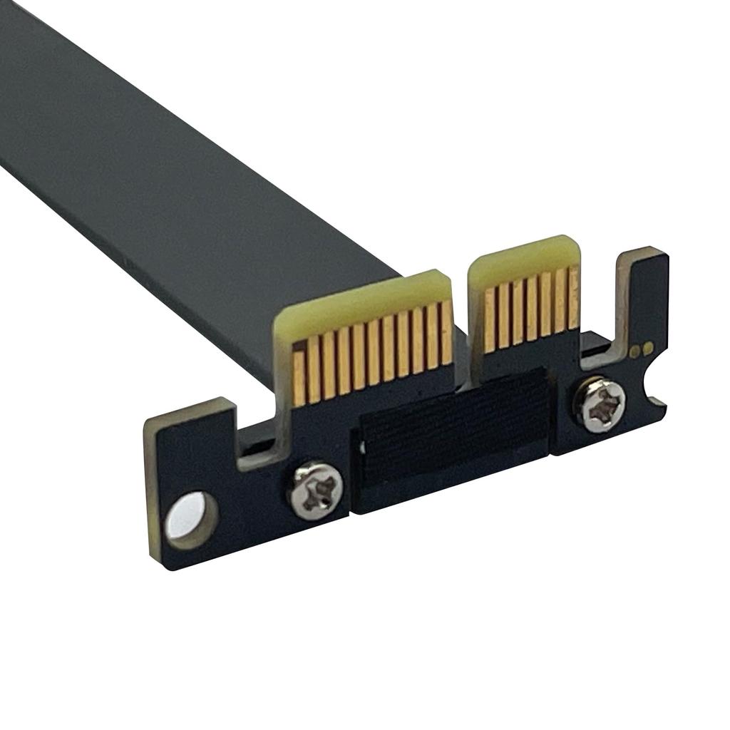 10Gtek PCIE Extension X1 to X1 to Riser Card Extender 30cm 3.0 Cable, Male-Female, 90° 90° Slot, Cable, Anti-EMI, (P311MF5530)