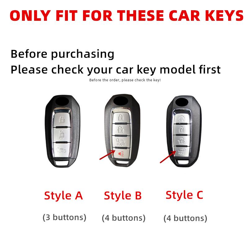 Leather Car Remote Key Cover Case Holder Shell Keychain Keyring Bag Fob For Infiniti New Q50L Q70L QX50 G25 FX35 QX60 QX55 Q60