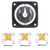 3 4 Position Battery Mass Switch Dual Circuit Cut M-Series Marine Boat 32V 300A Heavy Duty Isolator Disconnect Rotary Switch