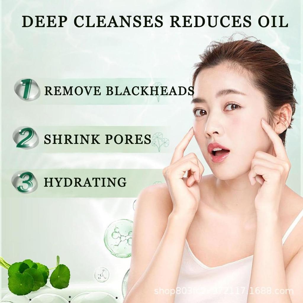 Centella Asiatica Foam Facial Mask, Centella Cleansing Foam Mask,Moisturizing Deep Cleansing Smear Skincare Mask,Pore Clearing Clay Mask,Natural Skinc