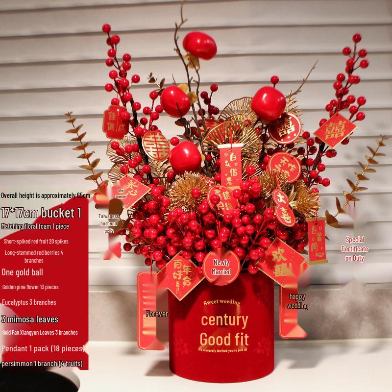 Fortune Flower Bucket: Home & Wedding Décor, Housewarming & Newlywed Gift