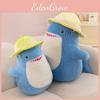 Adorable Plush Shark Hat Toy Soft Stuffed Animal Doll For Home Decor And Gifts