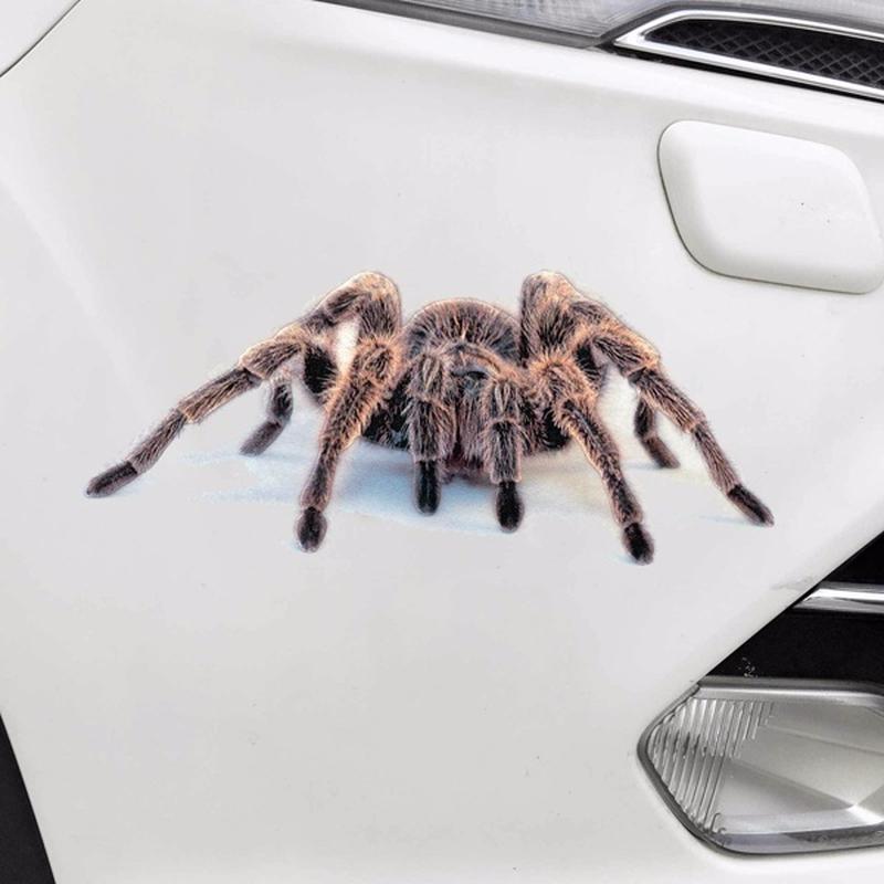 Car Styling Lovely Cool Spider 3D Car Stickers Cartoon Creative Personality Decoration Decals