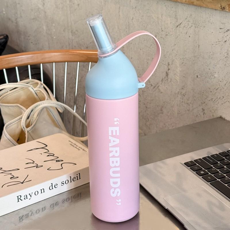 Insulated Travel Mug With Leakproof Lock And Straw For Sports And Outdoor Use