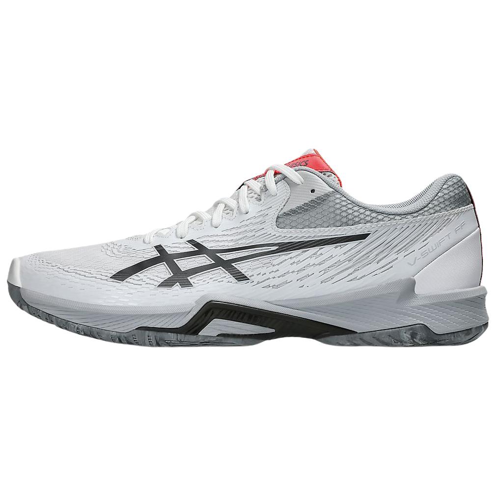 

ASICS V-Swift FF 4 Men s White Pure Silver Volleyball Shoes 1053A066-102 EU 38