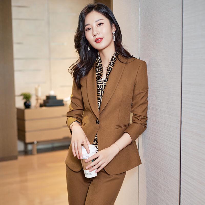 Women s One-Button Business Casual Suit Set M
