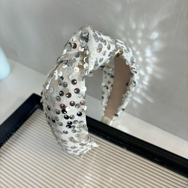 

Spring And Summer Outwear Hairband Knot In The Middle Korean Style Lace 4#Beige