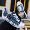 Letnie Męskie Trampki Płócienne Niskie Codzienne Oddychające Buty Nastolatki Modne Lekkie Młodzieżowe Streetwear Wygodne Obuwie