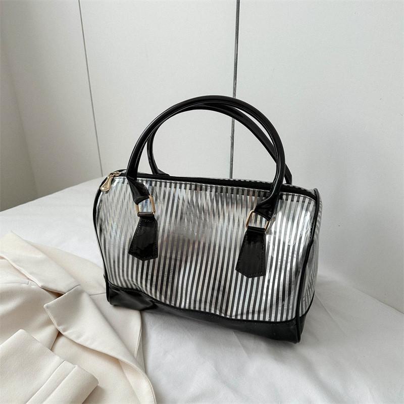 Chic And Contemporary Women s Handheld Tote Bag For Everyday Casual Use Striped