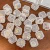 10/100pcs Mini Clear Plastic Jewelry Box Earring Storage Box Small Storage Containers Transparent Jewelry Holder for Necklaces
