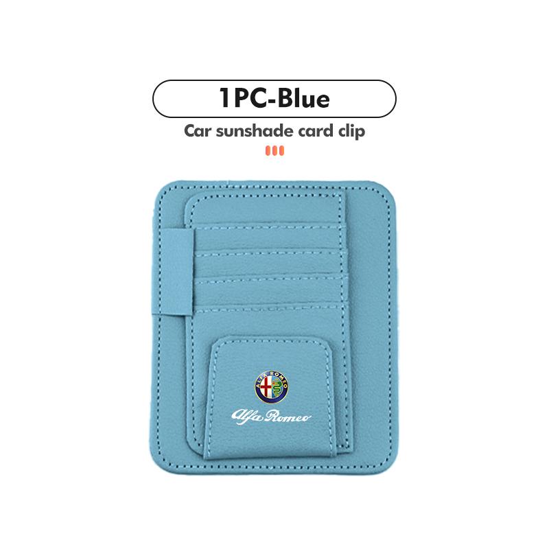Car Sun Visor Storage Bag Sunglasses Organizer Holder Card Clip For Alfa Romeo 159 Giulietta Giulia 147 Mito 156 159 166 GT