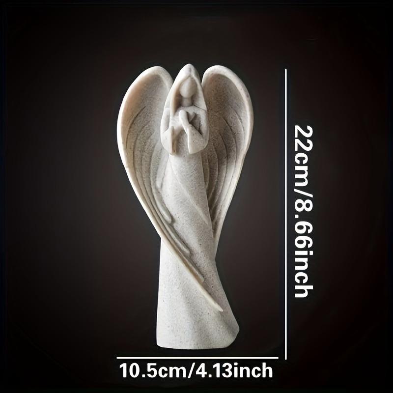 Guardian Angel Figurine Vintage European Inspired Resin Statue for Home Office Decor Perfect for Living Room Study Garden