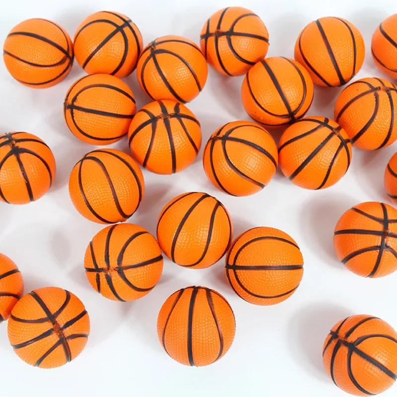 6/12/24Pcs Mini Basketball Party Favors Squishy Mini Stress Ball Basketball Sports Bouncy Stress Balls School Reward Fidget Toys