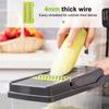 16 in 1 Vegetable Chopper with Handle Kitchen Mandoline Slicer Food Grater Cutter set for Fast Meal Prep and Egg Cutting