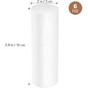 Christmas Foam Cylinders for Craft, Cabilock 5.89 X 1.97inch White Craft Foam, 6pcs Foam Columns Polystyrene Foam Rods for Modeling DIY Crafts and
