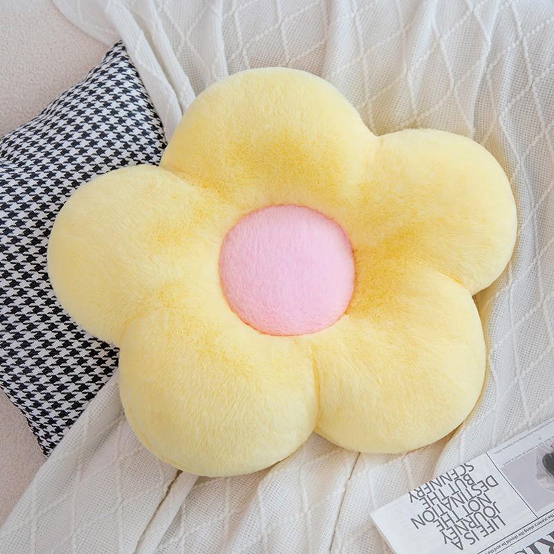 Flower Circular Shape Cushion Soft Nap Chair Pillow Ideal for Office Classroom Bedroom Floor Use Winter Thickened Decoration