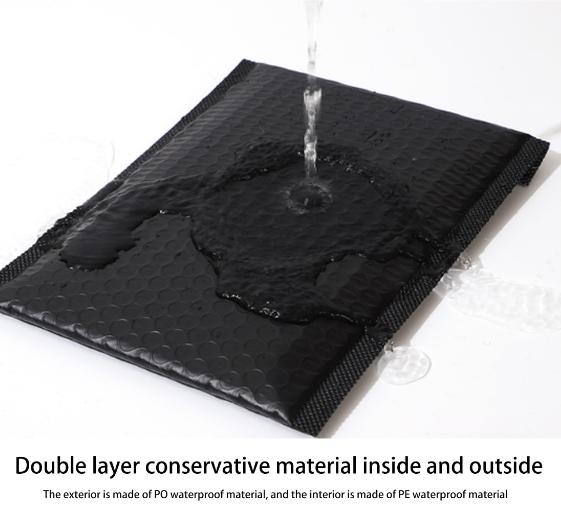 20pcs/Pack Black Bubble Bag Co Extruded Film Express Packaging Self Sealing Strong Adhesive Transport Envelope Bag