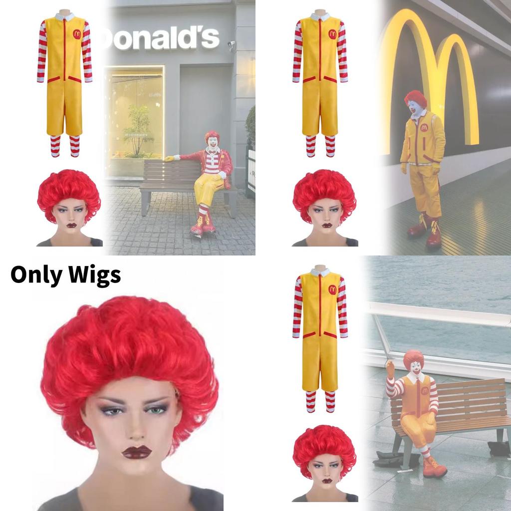 McDonald's Onkel Cosplay Kostüm Mit Jugendlichem Streetwear-Stil Für Rollenspiele Und Events