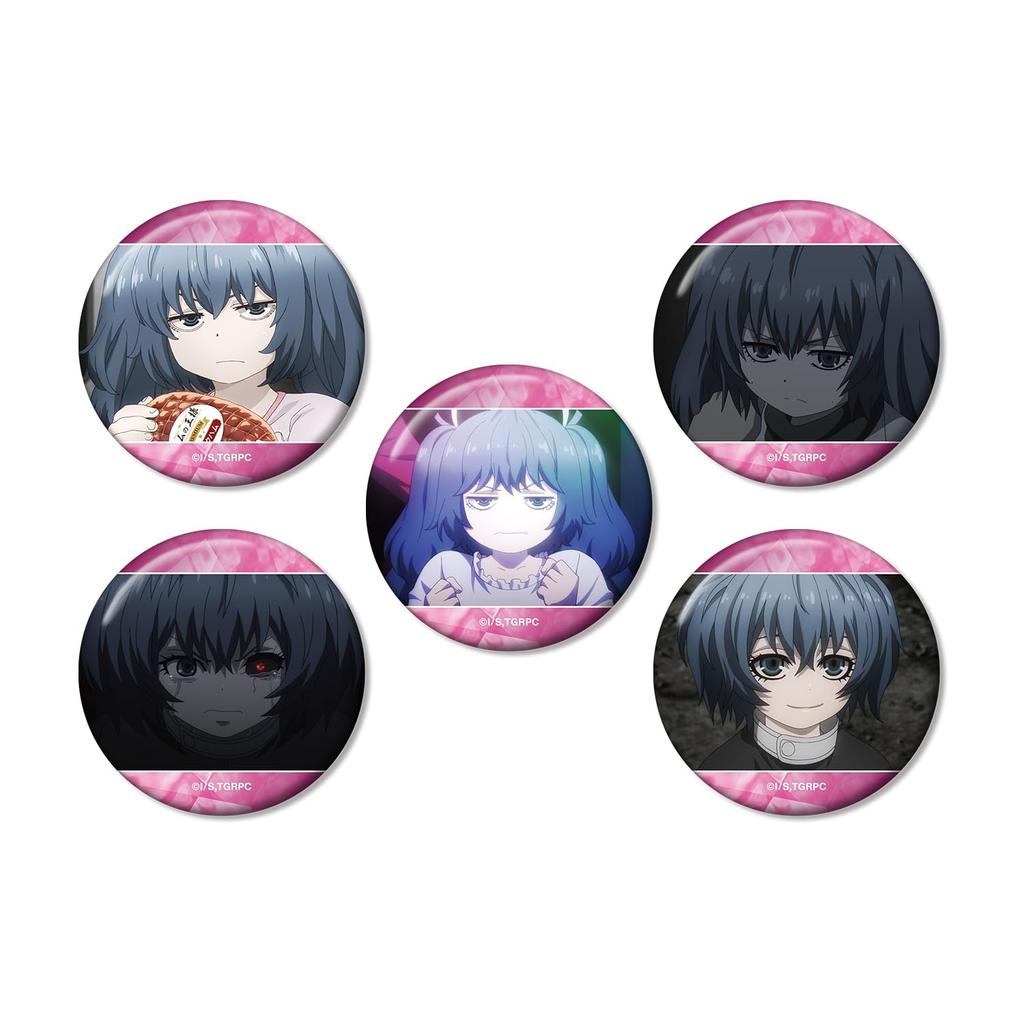 Set of 5 Saiko Yonebayashi Still Badges from the TV Anime Ghoul "Tokyo Re"