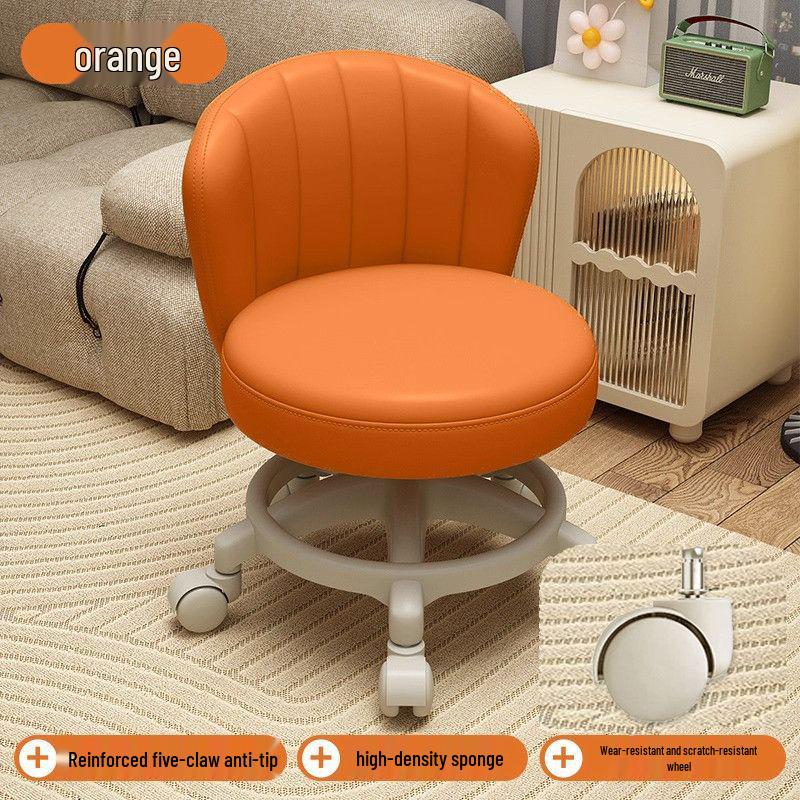 Adjustable Rolling Stool for Kids: Walk Learning, Shoe Changing, Grout Cleaning, Silent Mopping, with Wheels