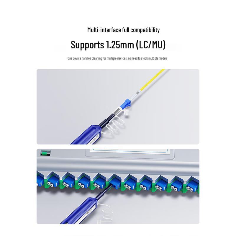 SAMZHE GXB-01 One-Press Fiber Optic Cleaning Pen for LC/MU 1.25mm Connectors