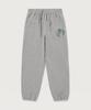 Camp School Graphic Elastic Waist Jogger Pants Normal Grey
