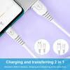 80cm Length USB Cable Fast Charging Cord 6A Output 120W Super Fast Charge Data Cable for USB 5Pin Type C Phones Tablets