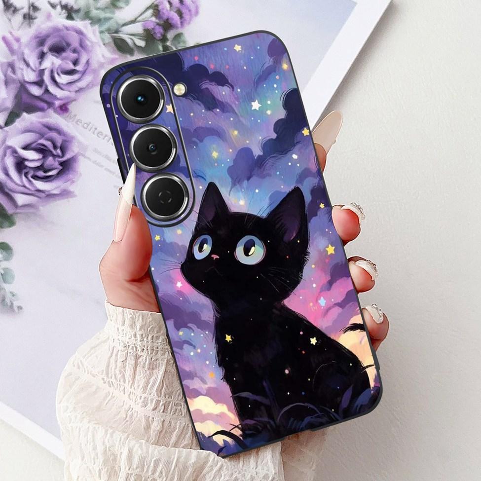 Casing For Tecno Spark 40Pro KM6 Cover For Techno Spark 40 Pro Case Silicone Luxury Butterfly Love Fashion Flowers Cool Painted