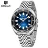 BENYAR BY-5211 New Luxury Men's Watch 42mm Luminescent Dial 50m Water Resistant Automatic Mechanical Watch Clock Reloj Hombre