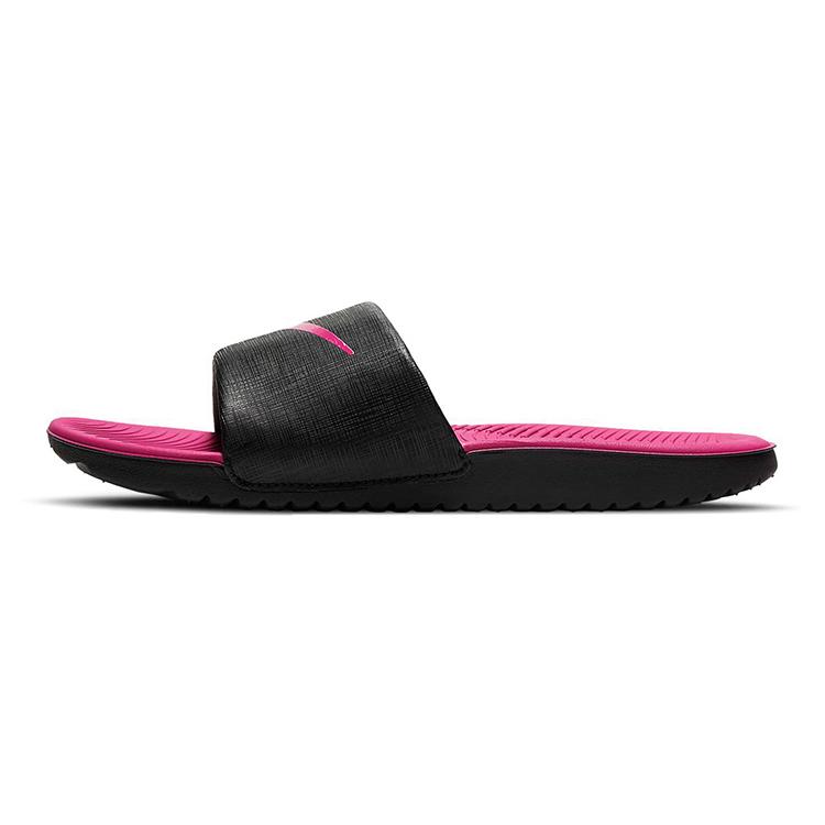 Nike Kawa Foam Sole Wear resistant And Lightweight Kids  Slippers Black Pink Kids  DD8519-001 31