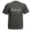 Its Tough Being A Genius But I Unisexage Funny Rude Unisexs Ladys Tshirt Unisex Small  Xxxl Simple And Comfortable Casual Tshirt