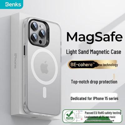 Benks Light Sand Magsafe iPhone 15 Series Protective Case