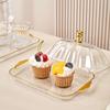 With Lid Snack Tray Plastic Candy Storage Box Multi-Function Storage Display Plate  Coffee