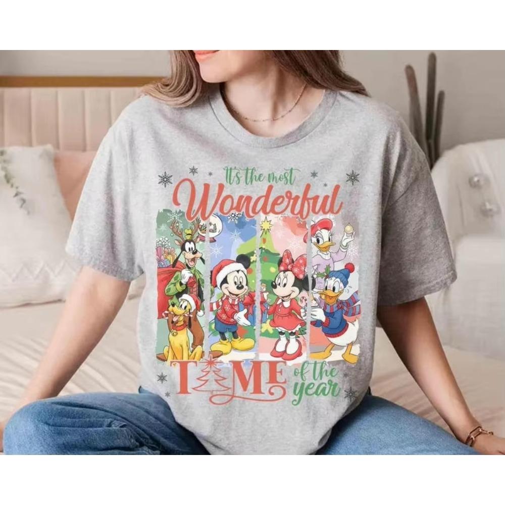 2025 Hot Christmas Unisex Women Tshirt Casual Unisex Oversized Short Sleeve Top Family ParentChild Clothing Cotton