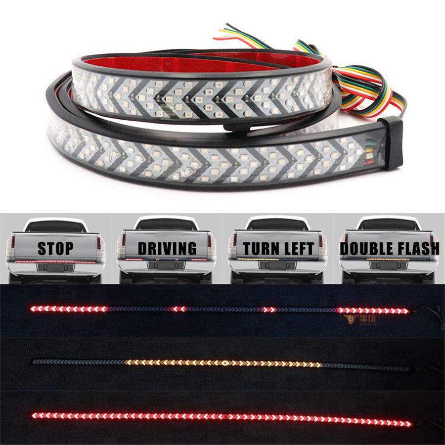 40" Pickup Trucks Tailgate Light Bar LED 2 Colors Turn Signal Brake Driving Lamp
