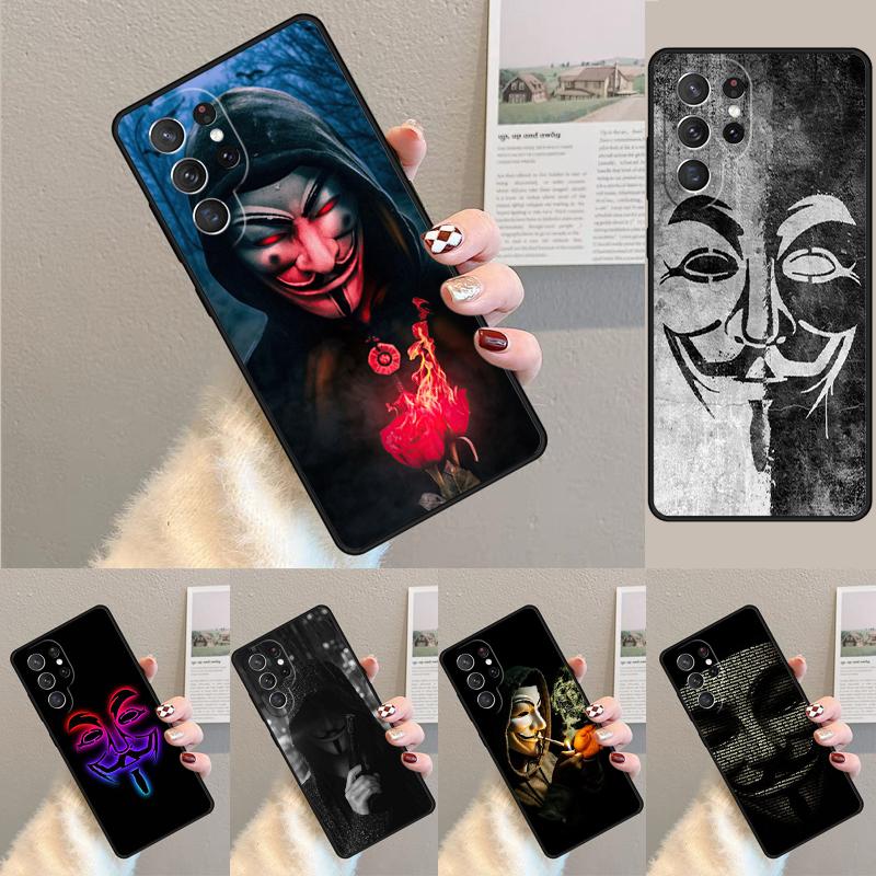 Anonymous Phone Case for Samsung Galaxy note 10 pro S26 Ultra S23 S24 FE S25 S21 S22 PLUS shockproof Cove