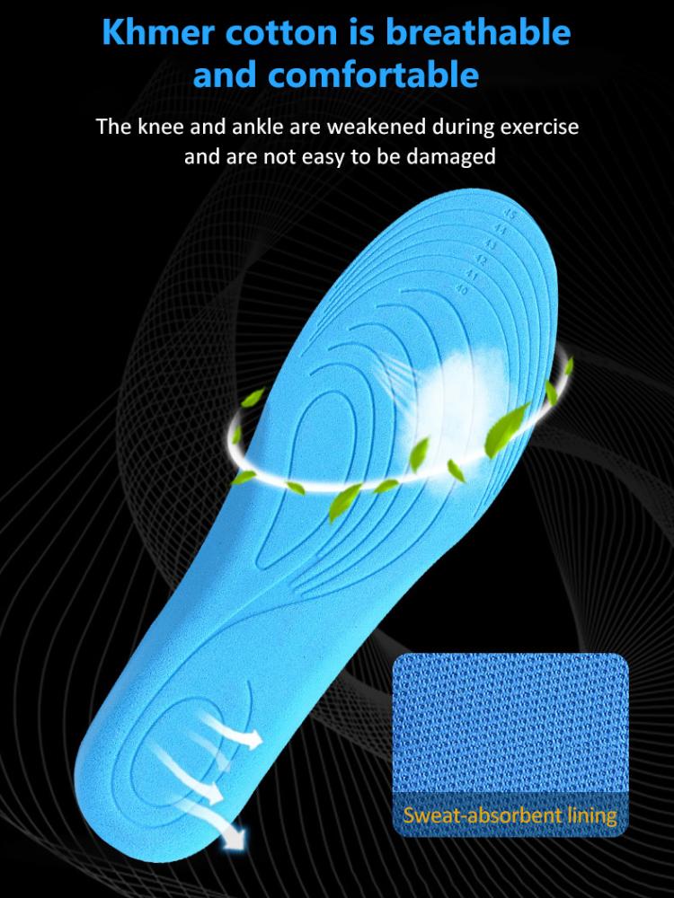 New Memory Foam Insoles For Shoes Sole Deodorant Breathable Cushion Running Insoles For Feet Man Women Orthopedic Insoles