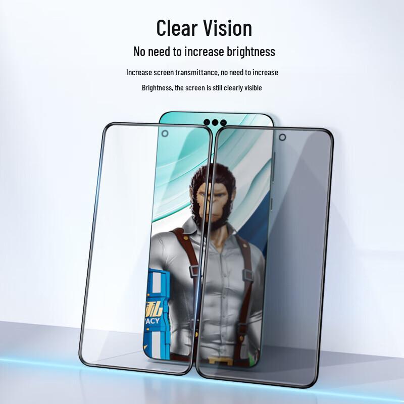Huawei Mate60 Pro Sichtschutz Gehärtetes Glas Displayschutzfolie mit einfachem Applikator