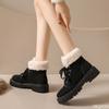 Women's leisure comfortable snow boots winter velvet cotton boots short boots fashionable versatile warm women shoes