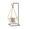 Geometric Free Swinging Votive Candle Holder Decorative Modern Hanging Lantern Tabletop Centerpiece