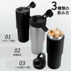 CLICSUN 735ML Ceramic Tumbler with Large Direct Vacuum Keeps Hot or Dishwasher with Portable for Silver Straw, Lid, Capacity, Drinking, Insulated,