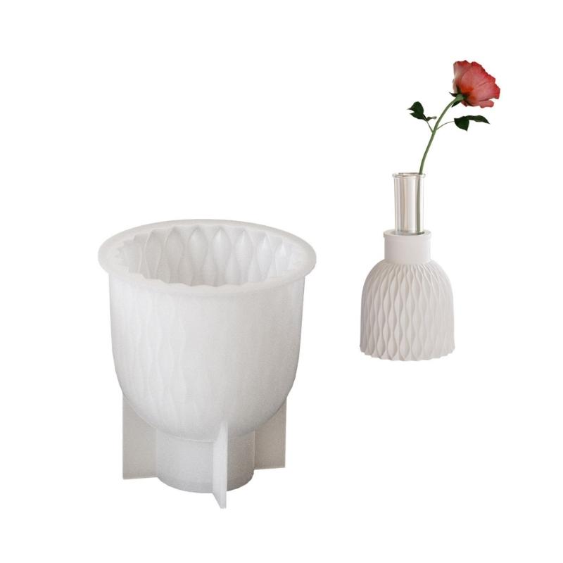 Hydroponic Plant Vase Molds European Ripple Vase Moulds Test Tube Perfect for Water Cultivation and Creative Flowerpot