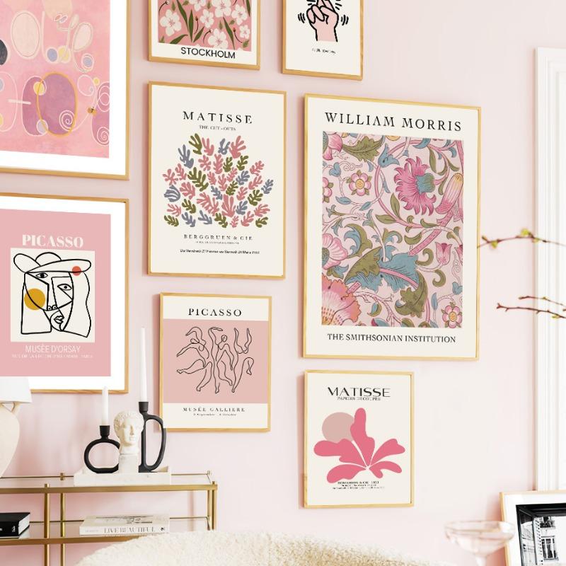 Picasso William Morris Abstract Posters and Prints Canvas Painting Matisse Wall Art Picture for Living Room Cafe Boho Home Decor