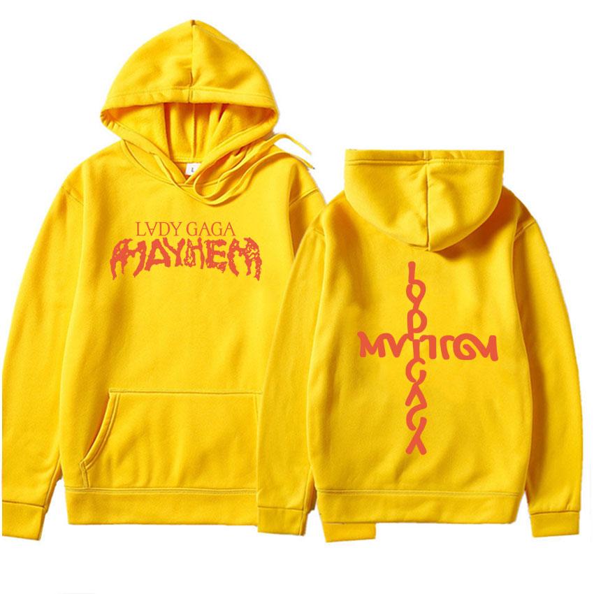 

Singer Lady Gaga Casual Letters Print Mens Clothing Punk Tracksuit Streetwear Humor Y2k Aesthetic Pop Sweatshirt Hoodies 3XL