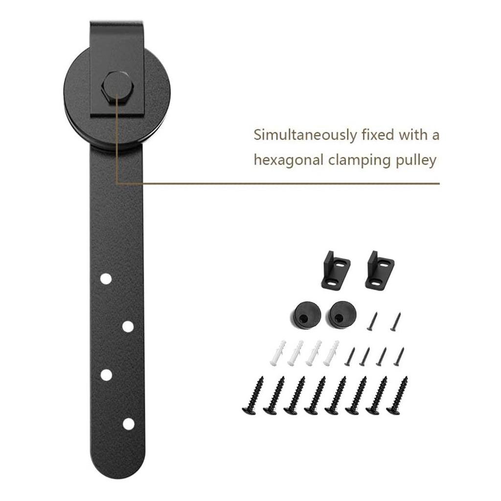 Sliding Barn Door Hardware Kits Cabinet Doors Rail Set Smooth Silent Sliding Door Track Kit Hanging Wheel Track System