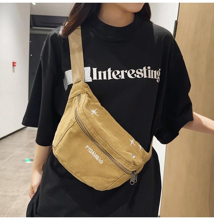 Винтажная холщовая сумка из стираной ткани — фото 4